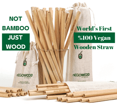 Slider - nEGOWOOD Straw - Natural and Eco-Friendly Wooden Straws